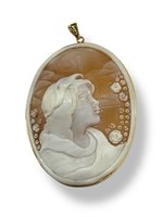 Anhänger Mandile 1922 Dame Cammei  in Silber Conchiglia 2MCICM203